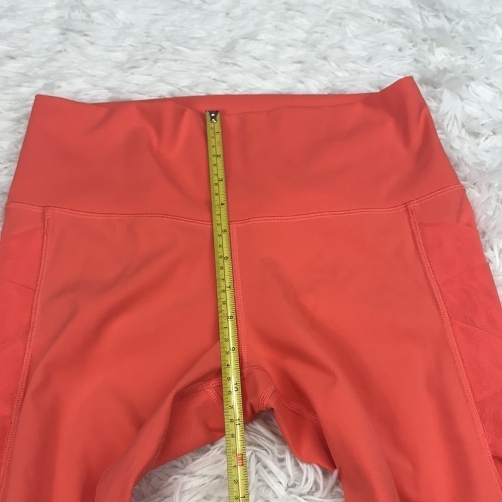 Lululemon Rise & Flow Tights Bright Orange - Picture 5 of 9
